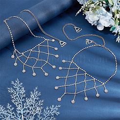 Iron Rhinestone Sexy Shoulder Bra Body Chain&nbsp;FIND-FH0008-14P