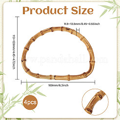Bamboo Stick D Ring Bag Handles&nbsp;LS-PURS-WH0816-004