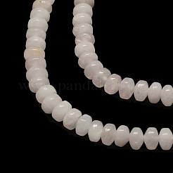 Rondelle Natural Rose Quartz Bead Strands&nbsp;G-Q446-21