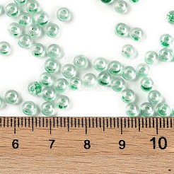 Transparent Inside Colours Glass Seed Beads&nbsp;SEED-A032-04G