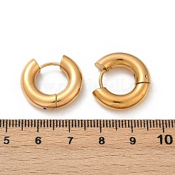 202 Stainless Steel Polishing Hoop Earrings&nbsp;EJEW-M106-02G-01