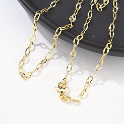 Brass Paperclip Chains Necklace for Women&nbsp;NJEW-P265-29G