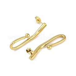 PVD Vacuum Plating 304 Stainless Steel Stud Earrings&nbsp;EJEW-Z075-07G