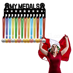 Iron Medal Holder Frame&nbsp;AJEW-WH0390-009