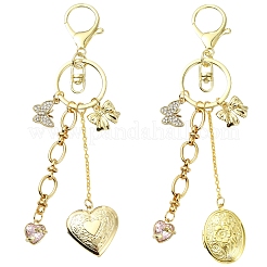 Brass Locket Pendants Keychain&nbsp;KEYC-YW00281-01