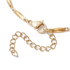 304 Stainless Steel Link Bar Chain Anklets for Women&nbsp;AJEW-AN00621