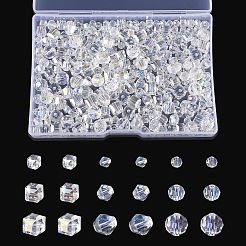 300Pcs 9 Style Electroplate Glass Beads Strands&nbsp;EGLA-BY0001-01