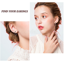 18PCS 3 Size 3 Colors Brass Huggie Hoop Earrings for Women&nbsp;EJEW-AN0003-25