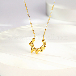 304 Stainless Steel Sun Pendant Necklace with Cable Chains&nbsp;LV0006-1