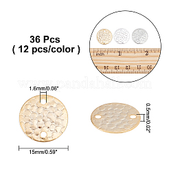 36Pcs 3 Style Brass Normal Links&nbsp;KK-AR0002-18