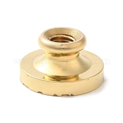 Golden Plated Round Shaped Wax Seal Brass Stamp Head&nbsp;LS-STAM-K001-07G-07