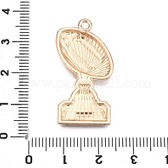 Rugby Theme Alloy Enamel Pendants&nbsp;ENAM-T021-04KCG