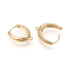 Brass Hoop Earring Finding&nbsp;KK-N261-53G
