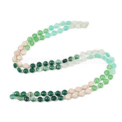 Natural Agate Dyed White Jade & Fossil Beads Strands&nbsp;G-Z135-B02