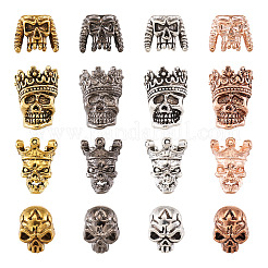 32Pcs 16 Styles Tibetan Style Alloy Beads&nbsp;FIND-FW0001-13
