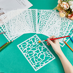 12 Sheets PET Drawing Painting Stencils Templates&nbsp;DIY-WH0430-339
