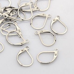 Tarnish Resistant 304 Stainless Steel Leverback Earring Findings&nbsp;STAS-N019-06