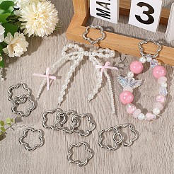 18Pcs Alloy Spring Gate Rings&nbsp;FIND-SC0019-02B