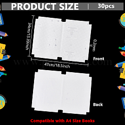 10Pcs Self-adhesive Plastic Book Cover&nbsp;AJEW-WH0752-332A