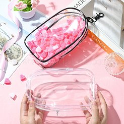 2Pcs 2 Colors PVC Transparent Cosmetic Storage Bags&nbsp;ABAG-CJ0001-08
