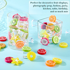 40Pcs 10 Styles Resin Imitation Fruit Model&nbsp;DJEW-TA0001-18