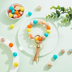 DIY Beaded Keychain Wristlet Making Kit&nbsp;DIY-CA0004-43