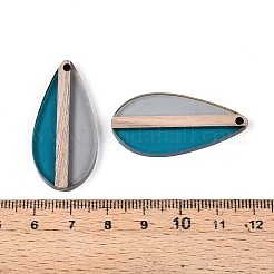 Transparent Resin & Wood Pendants&nbsp;RESI-T057-59A