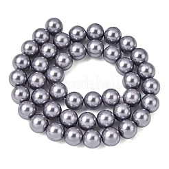 Eco-Friendly Dyed Glass Pearl Round Beads Strands&nbsp;HY-A002-10mm-RB028