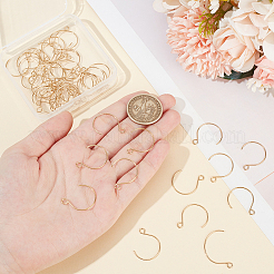 50Pcs Ion Plating(IP) 304 Stainless Steel Earring Hooks&nbsp;STAS-UN0058-52