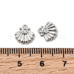 Brass Micro Pave Cubic Zirconia Pendants&nbsp;KK-A277-07P