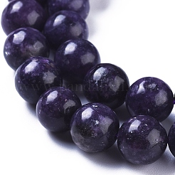 Natural Lepidolite/Purple Mica Stone Beads Strands&nbsp;G-D0020-16-4mm