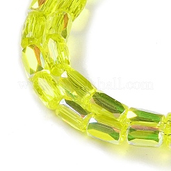 Electroplate Glass Chevron Beads Strands&nbsp;GLAA-Q101-02A-AB06