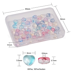 100Pcs 10 Colors Electroplate Glass Beads&nbsp;EGLA-YW0001-31