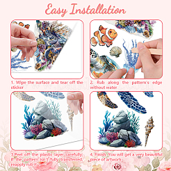 3 Sheets 3 Styles PVC Waterproof Decorative Stickers&nbsp;DIY-WH0404-146