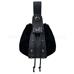 Viking PU Leather Drawstring Wallets with Antique Bronze Tone Iron Rivets&nbsp;AJEW-WH0816-099AB-02