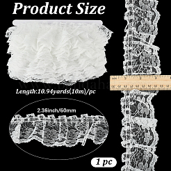 10M Polyester Ruffled Trimming&nbsp;DIY-GF0013-46B-01