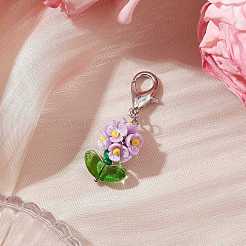 Resin & Glass Beaded Pendant Decorations&nbsp;HJEW-MZ00169