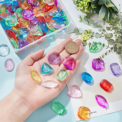 150Pcs 10 Colors Transparent Acrylic Beads&nbsp;DIY-PH0008-88