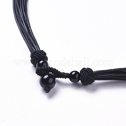 Adjustable Waxed Cord Necklace Making&nbsp;MAK-L027-B02