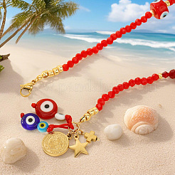 Glass Evil Eye Pendant Beaded Necklaces&nbsp;CR3382
