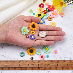 210Pcs 7 Style Resin Cabochons&nbsp;CRES-CD0001-02
