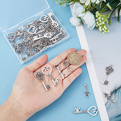 Mixed Tibetan Style Alloy Pendants&nbsp;TIBEP-PH0001-01AS