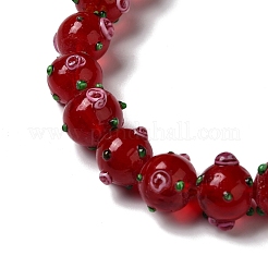 Handmade Bumpy Lampwork Beads Strands&nbsp;LAMP-K037-16G