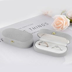 1Pc Rectangle Velvet Couple Rings Boxes&nbsp;CON-LP0001-87C