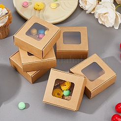 Kraft Paper Candy Storage Box&nbsp;CON-WH0084-90A