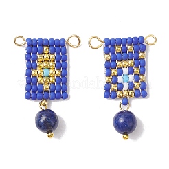 2Pcs 2 Style Handmade MIYUKI Round Rocailles Seed Loom Pattern&nbsp;PALLOY-MZ00176
