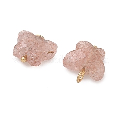 Natural Strawberry Quartz Pendants&nbsp;KK-D289-61G-02