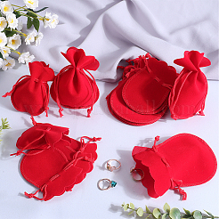 20Pcs 2 Styles Gourd Velvet Drawstring Bags&nbsp;TP-BBC0001-08B