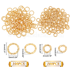 200Pcs 2 Style Brass Open Jump Rings&nbsp;KK-PH0002-76