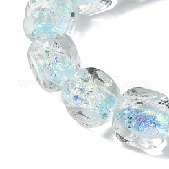 Handmade Foil Lampwork Beads Strands&nbsp;FOIL-C002-01F